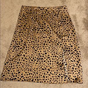 Nasty Gal Satin Midi Skirt